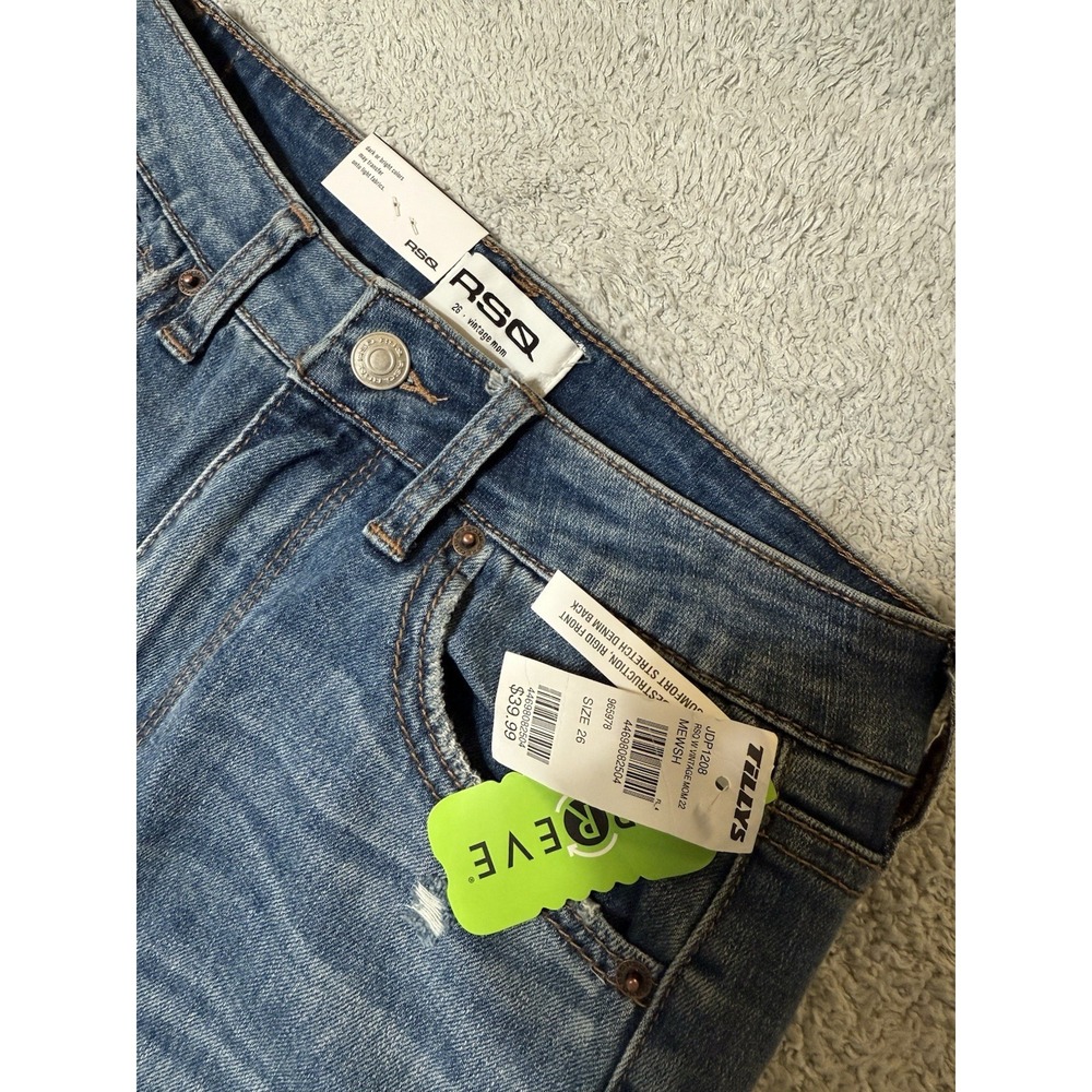 NWT RSQ Vintage Mom‎ Denim Jeans Womens Size 26 - Picture 3 of 9